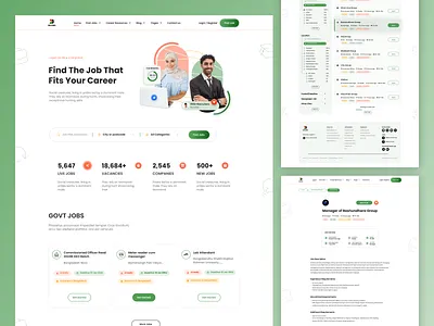 BdJob's Portal Website Redesign bdjobs best job portal website design freelancing job graphic design job portal jobs landign page looking for a job minimal modern jobs website page portal redesign top jobportal ui uiux unique design user interface work