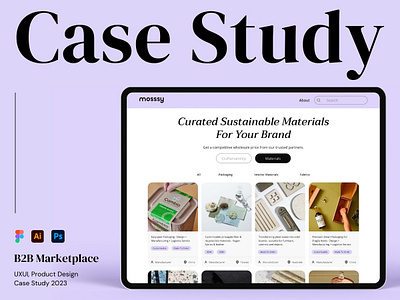 B2B Marketplace - MVP Case Study branding case study exhibition platform product design ui ux design