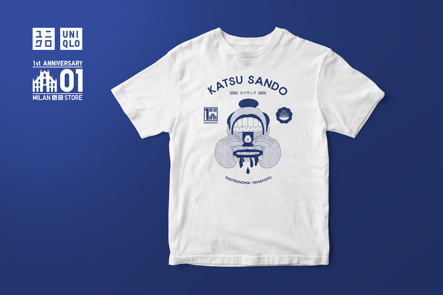 Uniqlo Italy 1st Anniversary adobefresco adobeillustrator branding content design event graphic design illustration japan tees vec vector vectordesign