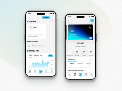 Trusty Bank | Mobile App addcardscreen financeapp mobileapp sendmoneyscreen uidesign uxdesign