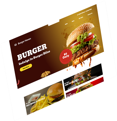 FastFood Website branding design foodwebsite logo ui webpagedesign