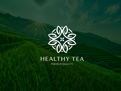 Healthy Tea Logo elegant healthy logo logo tea moscow premium tea