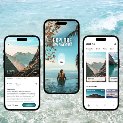 Travel App Concept app design graphic design travel travel app ui ui design uiux