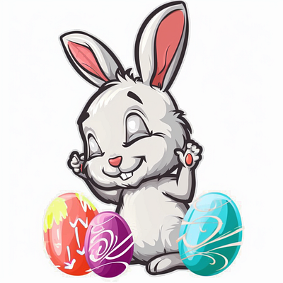 Easter Vector Created With Midjourney (AI) 3d animation branding graphic design logo motion graphics ui