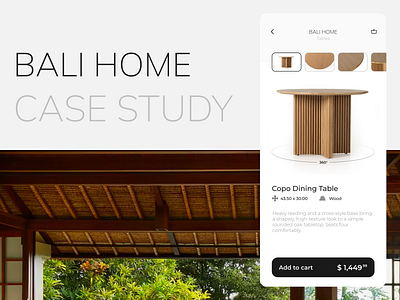 Bali Home - Case Study app bali case clean design fresh furniture home interior mobile study visual