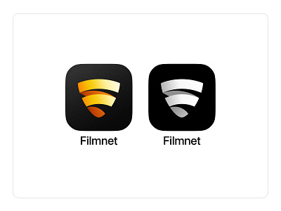 Filmnet™ – Streaming Service app icon brand identity branding film logo design mark service streaming visual design