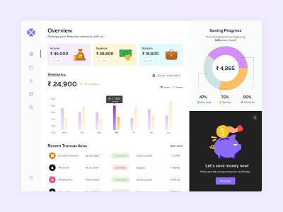 Finance Dashboard bar chart chart clean dailychallenge dailyui dashboard data design graphic design illustration pie chart sidebar states table thumbnail typography ui uidesign ux website