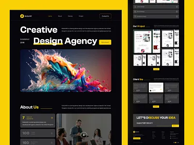 Digital Agency Website | Creative Agency Website agency agency branding agency landing page agency website design branding creative agency dailyui design designinspiration digital agency digital agency landing page dribbble graphic design landing page marketing agency ui ui design uidesign uiux website design