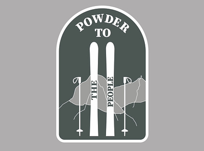 Powder to the people branding design graphic design illustration logo typography vector