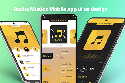 Music's Mobile app UI UX design 3d animation branding graphic design logo motion graphics ui