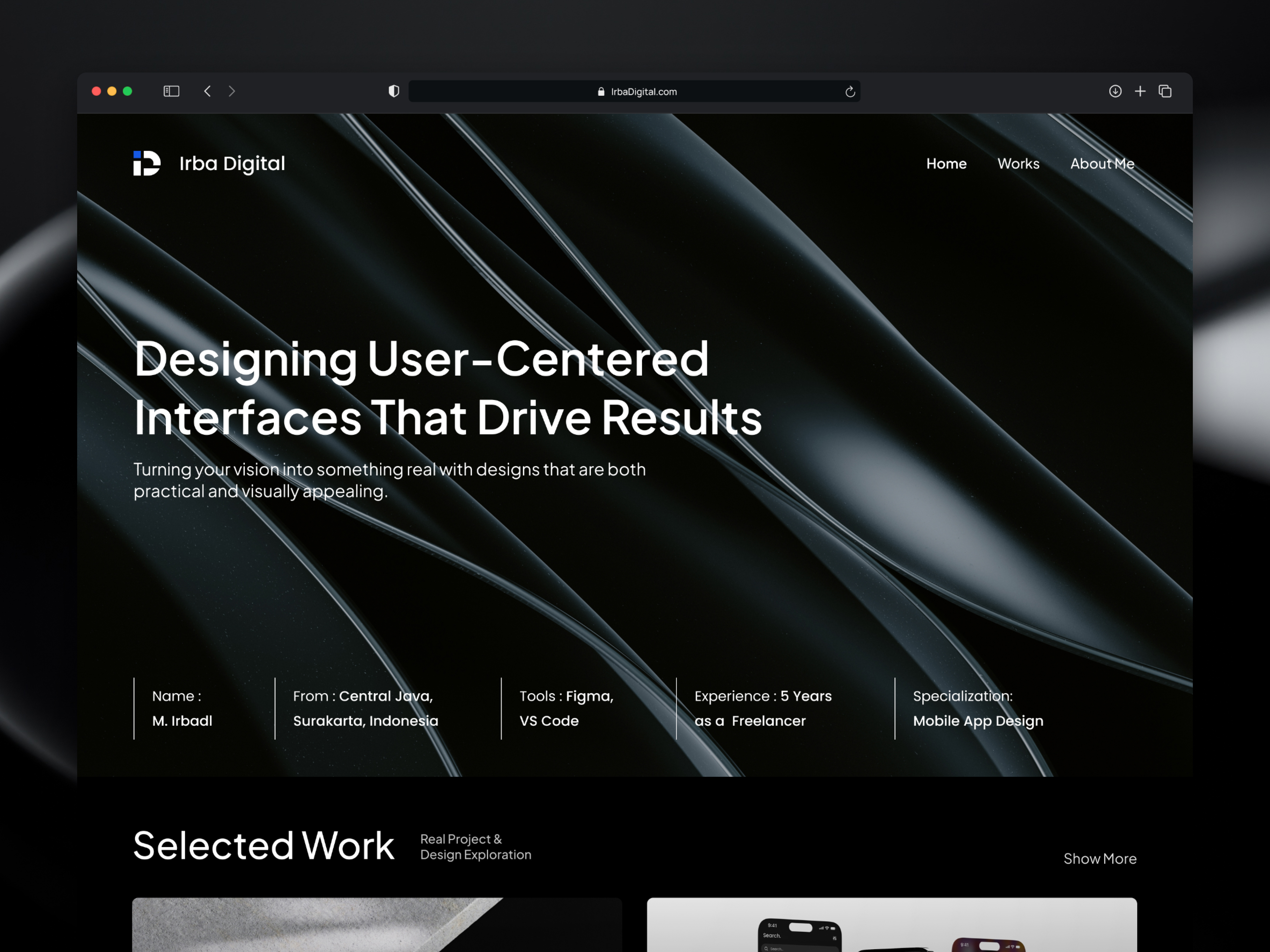 Portfolio Website Design branding cool website dark mode website design graphic design portfolio desing portfolio web design portfolio website portfolio website design simple web design simple website design ui ui portfolio desing ui ux ui ux design user experience user interface ux web design website design