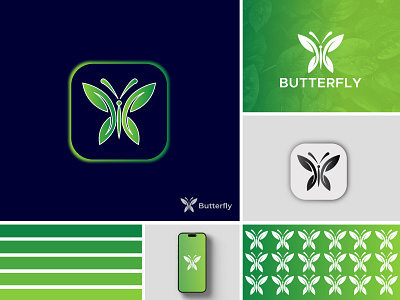 Butterfly - logo design abstract app logo brand design brand identity branding creative logo icon logo logo logo design logos logotype minimal logo minimalist logo modern logo vector visual identity
