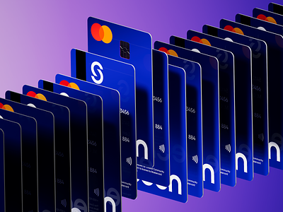 Seen Credit Card - Product Visualization 3d ae aftereffects blue branding c4d card design digital graphics illustration logo motion motion graphics product render ui visual visualization vivid motion