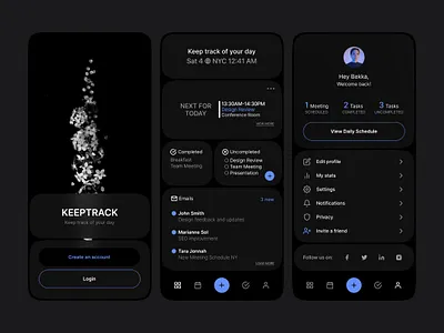 KeepTrack Productivity App iosapp ui userexperience userinterface ux uxui