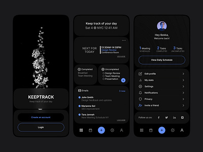 KeepTrack Productivity App iosapp ui userexperience userinterface ux uxui