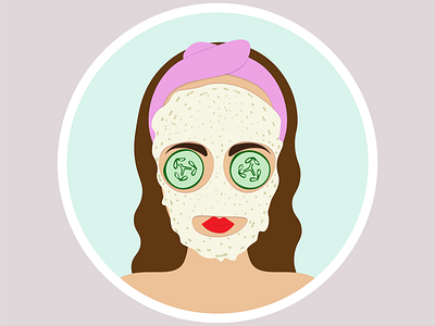 Girl sticker art character design designer graphic design illustration logo poster sticker vector