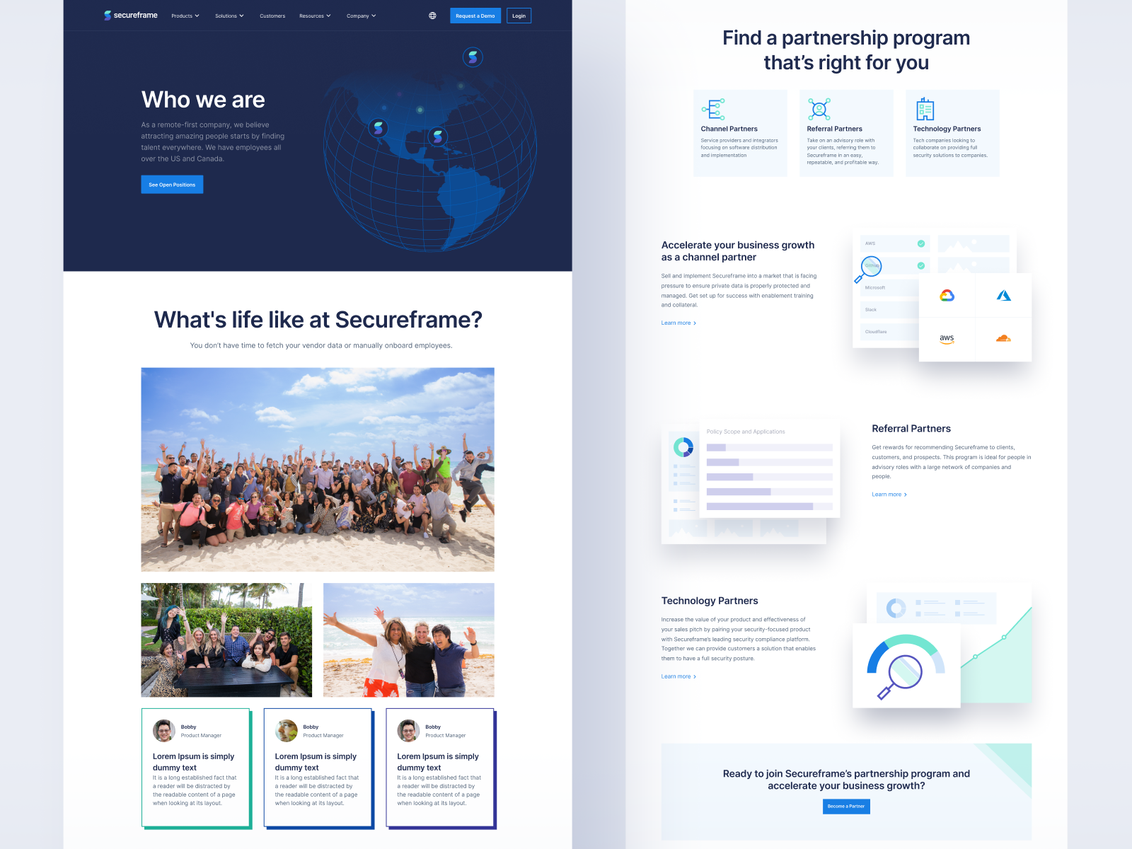 Secureframe - About Us Page by Ivan A Annikov for Luma Studios on Dribbble