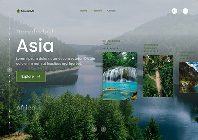 Tour Spot Landing Page design landing page ui