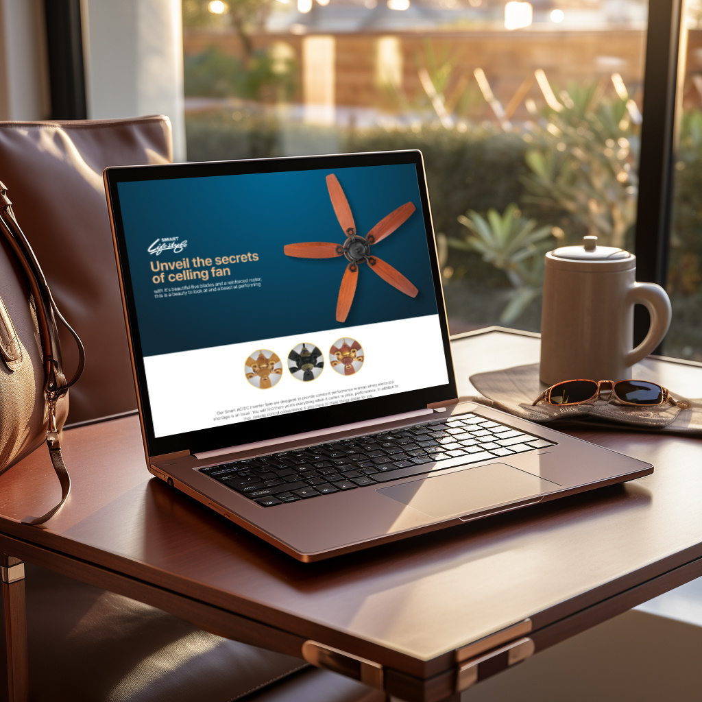 Ceiling Fan Landing Page ceiling fan landing page ui uiux web design webpage website