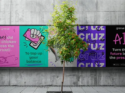 Cruz: brand identity bank banner brand branding crypto design digital bank finance fintech graphic design identity illustration logo vector