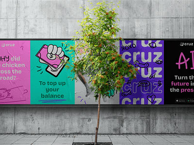 Cruz: brand identity bank banner brand branding crypto design digital bank finance fintech graphic design identity illustration logo vector