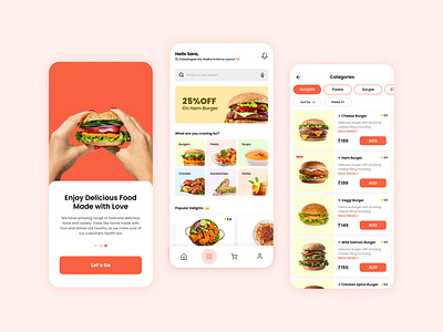 The Food Hub App Design branding colours dribbble dribbbleshot dribbbleshotoftheday food foodapp product productdesign ui uiux