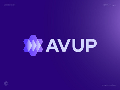 AVUP logo design applogo branding design game graphic design illustration letter a logo logo design logodesign logoinspire modern logo ui