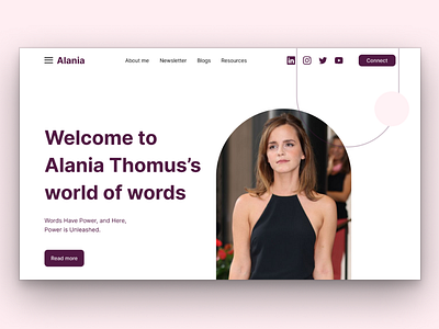 Alania - Portfolio Website creativewebsite dailywebdesign figma figmatips freelancer webdesign graphic design landingpagedesign portfolio portfoliowebsite ui uiux userinterface webdesign webdesigner webdesigninspiration webdesigninspo webdesigntrend webdevelopment wordpress writterportfoliowebsite