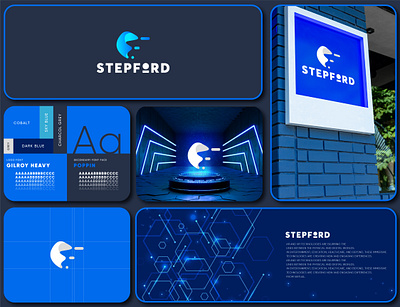 Stepford branding business logo graphic design logo minimalist