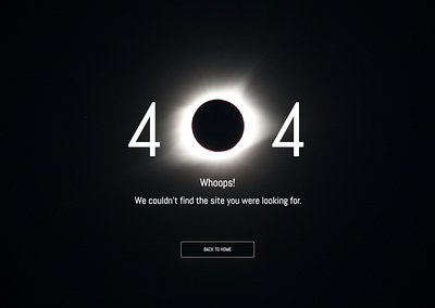 Daily ui challenge :404 Error Page dailyuxui design