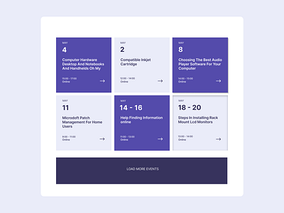 #070 Daily UI Challenge ( Event Listing) dailychallenge dailyui figma interface mobiledesign screen ui uidesign uxdesign webdesign