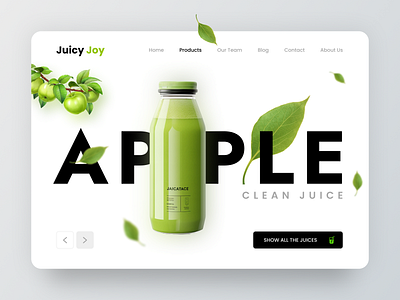 Juice Concept adobe apple figma juice landingpage layout top trend trending ui uiux ux web web design weblayout webpage