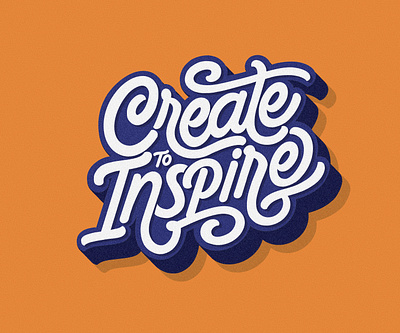 Create to Inspire Logo branding calligraphy handlettering lettering logo logo design logotype typography