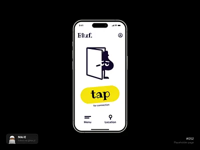 Placeholder. DYUI #14 branding daily ui design design app design ui graphic design illustration logo mobile app niki e placeholder placeholder page tap ui ux yellow