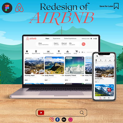 Redesigned AIRBNB Website - Stays Page airbnb app design figma design graphic design mobile and desktop ui travel app ui ui ui ux