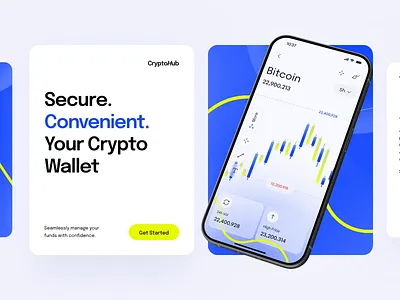 CryptoHub - Web 3.0 Website arounda blockchain crypto design landing landing page landingpage nft platform product design ui uiux ux web web app design web design web platform webdesign website website design