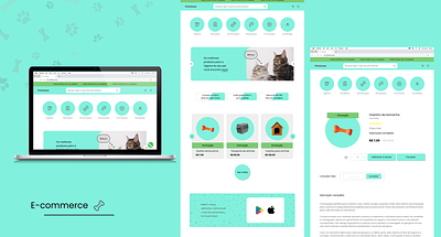 E-commerce - Petshow animal cat design desktop dog e commerce figma pet site ui use interface user experience uxui web site