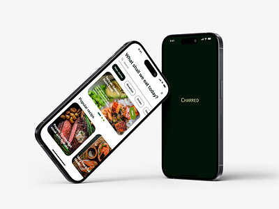 Charred-mobile app app mobiledesing ui ux