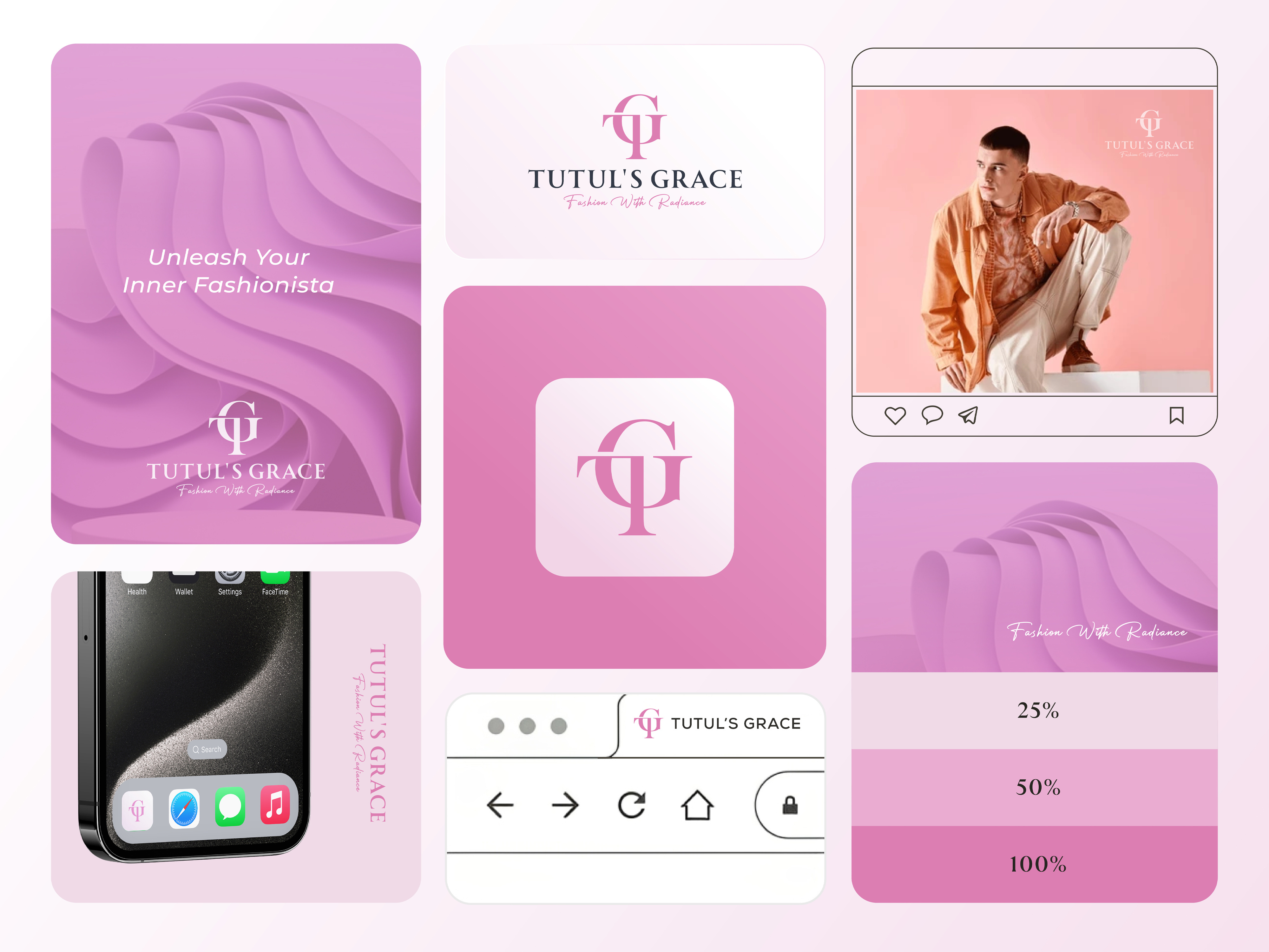 Luxury Fashion Brand Identity Design branding business card and stationary concept logo letter logo design logo logodesign luxury fashion logo