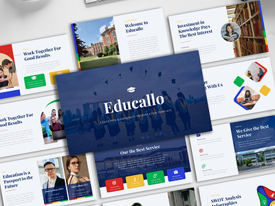 Educallo - Education & University Presentation Templat academic campus certification class clean collage course diploma education graduation graphic design modern portfolio presentation profecional school seminar simple study teacher