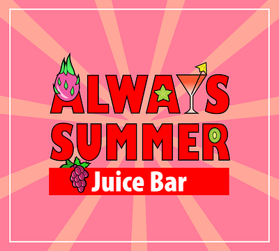 Juice Bar Logo Design art bar branding design digital art graphic design illustration juice juice bar logo logo design vector