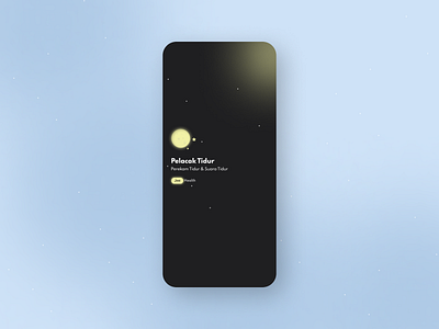 Splash Screen Concept - Sleep Tracker - Daily UI 022 agency hiring internship job lookingfor mobileapp ready sleepapp sleeptracker splash screen uiux website work