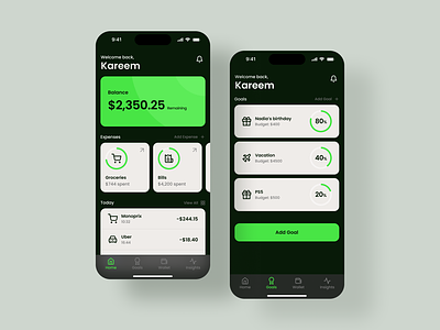 Budget Tracking Mobile App app appdesign budget ewallet finance fintech mobile uidesign uiux uiuxdesign userinterface uxdesign