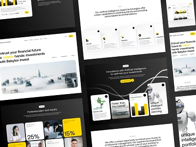 Case Study: Smart Investment Service Website ai branding business case study data visualization design finance fintech graphic design interaction design interface investment ui user experience ux web web design web marketing website website design