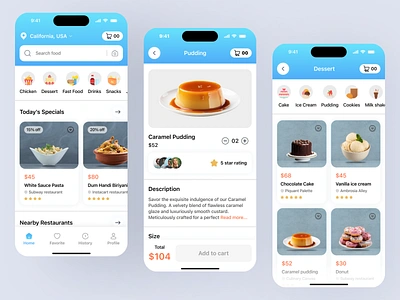 Mobile App Design - Food Delivery app design delivery delivery app design eating food food drink food app food app ui food application food delivery food delivery app food delivery service food order mobile app product restaurant app ui ux