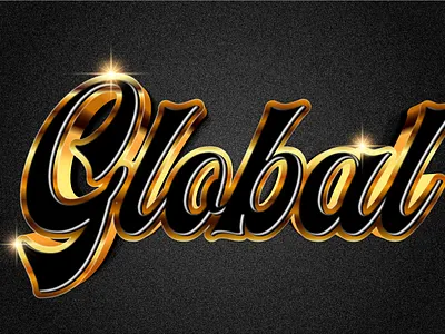 Golden text, Editable & Scalable. golden text logo vector