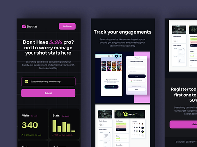 Dribble Stats: Simple way to see your growth in dribble shots branding dark dribble logo stats theme ui ux
