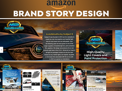 Amazon Brand Story- AutoSkinsPro amazon branding brandstory design graphic design graphicdesign illustration listingimages photoshop