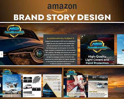 Amazon Brand Story- AutoSkinsPro amazon branding brandstory design graphic design graphicdesign illustration listingimages photoshop