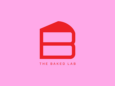 The Baked Lab b logo baked goods baker bakery baking branding cake icon letter b